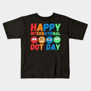 Happy International Dot Day Cute Colorful Dots Kids Toddler Kids T-Shirt